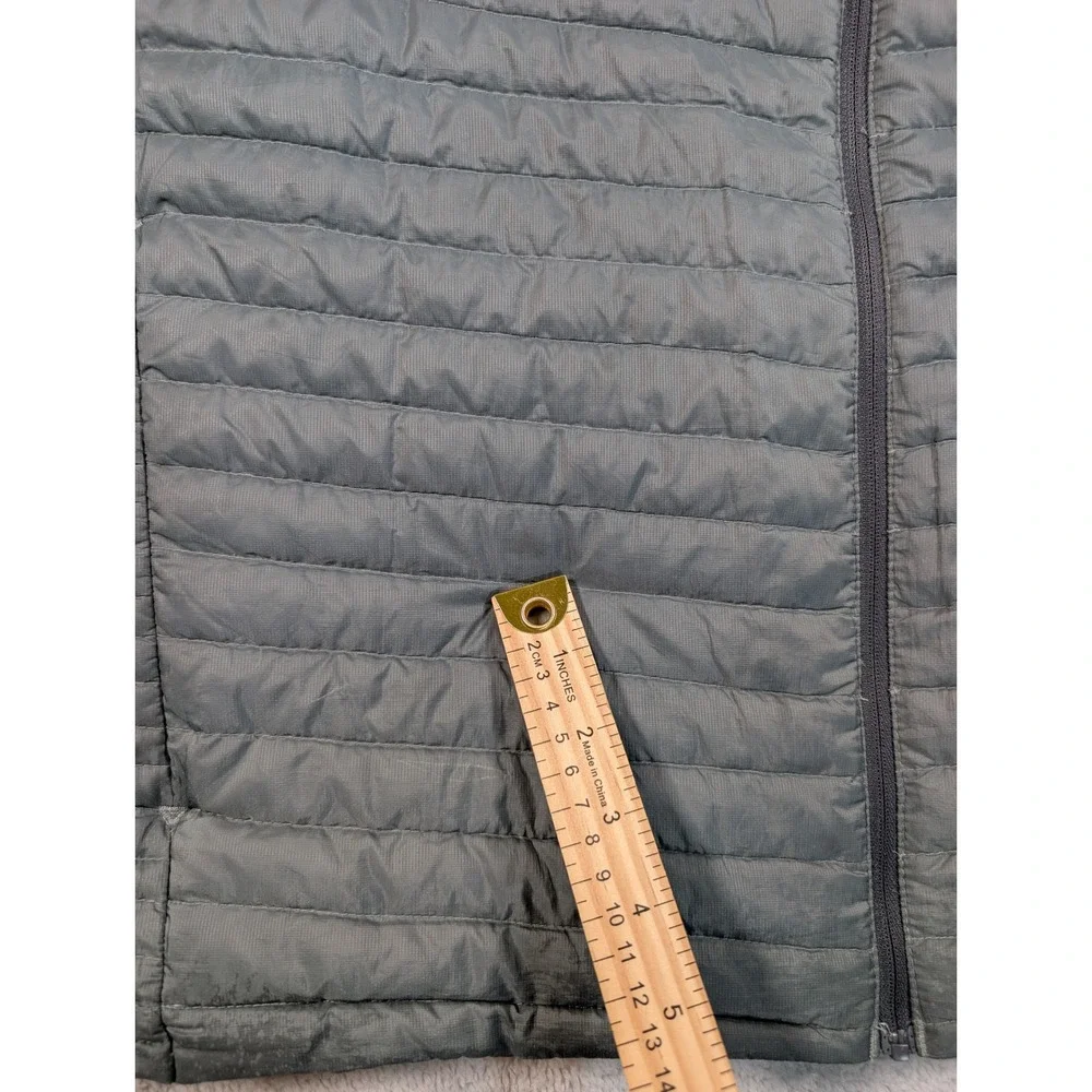 Eddie Bauer First Ascent StormDown 800 Puffer Jacket Mens XL Gray Full Zip Stain